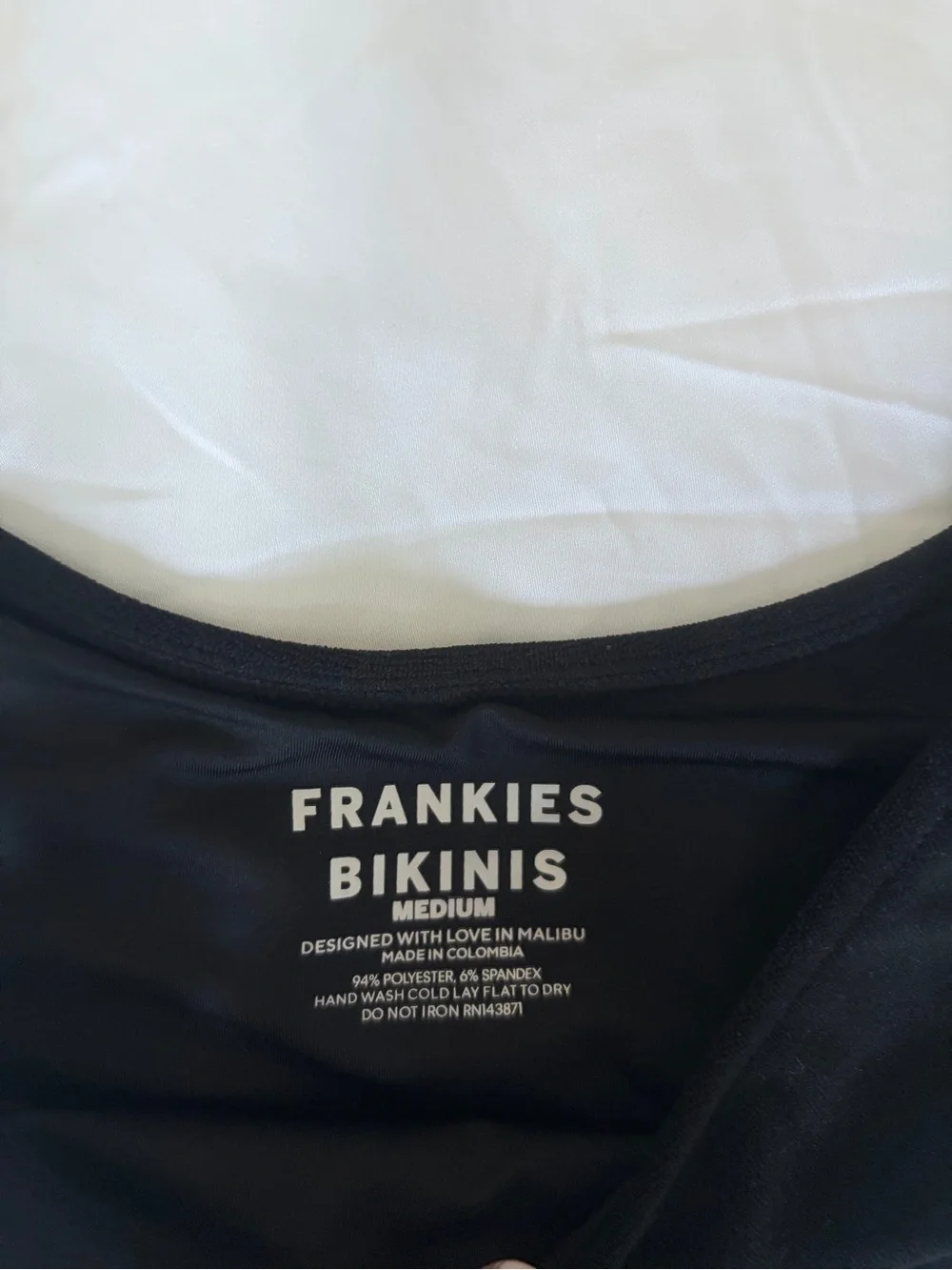 Frankie's Bikinis Black Catalina Full Coverage Bikini Bottom
